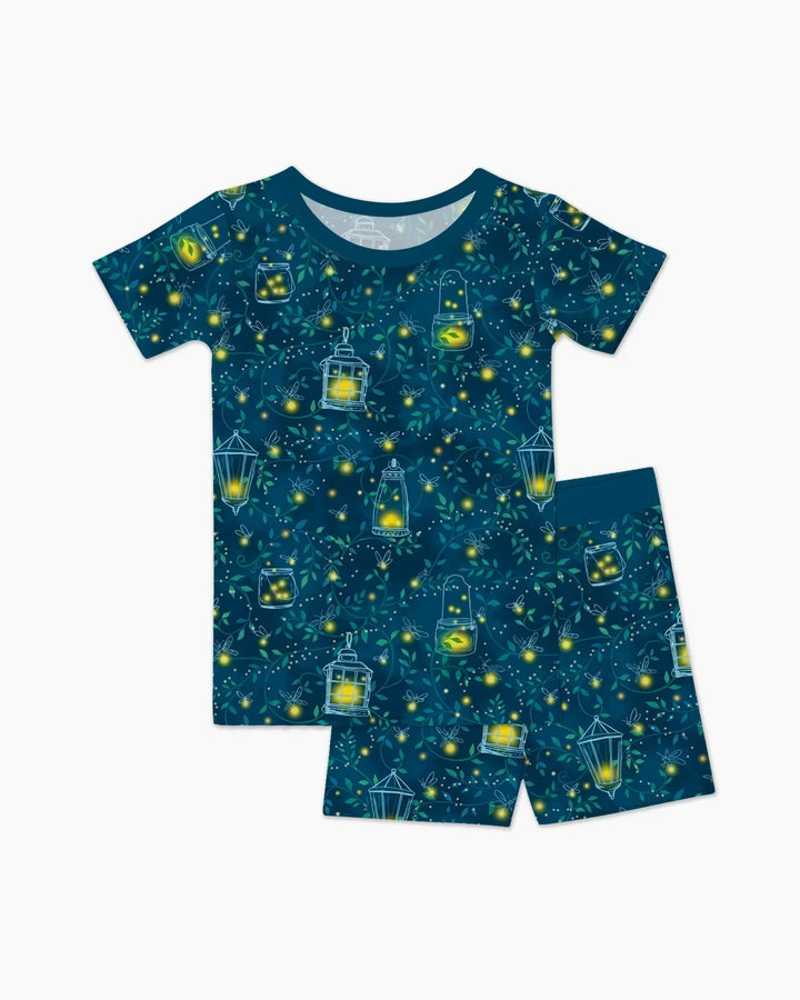 Template Zweiteiliges Pyjama-Set mit kurzen Ärmeln und Shorts