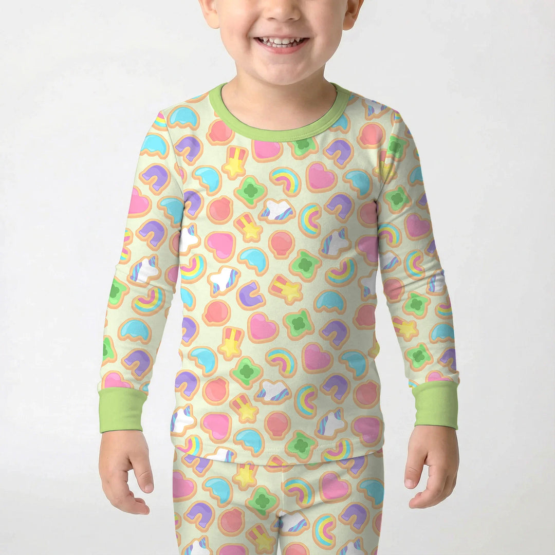 Lucky Marshmallow Cookies Bamboo Two Piece Long Sleeve Pajama Set