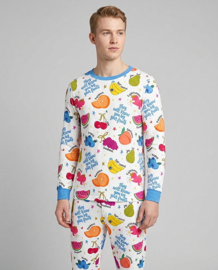 They Will Know You By Your Fruits Bamboo Men's Pajama Set