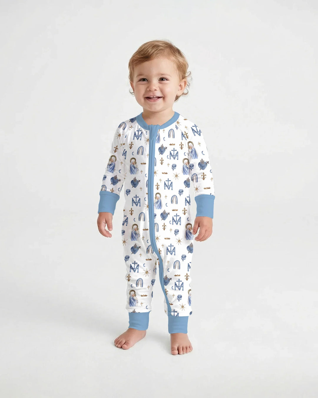 Gerippte Babykleidung mit individuellem Foto - Weich &amp; Skizzenhaft