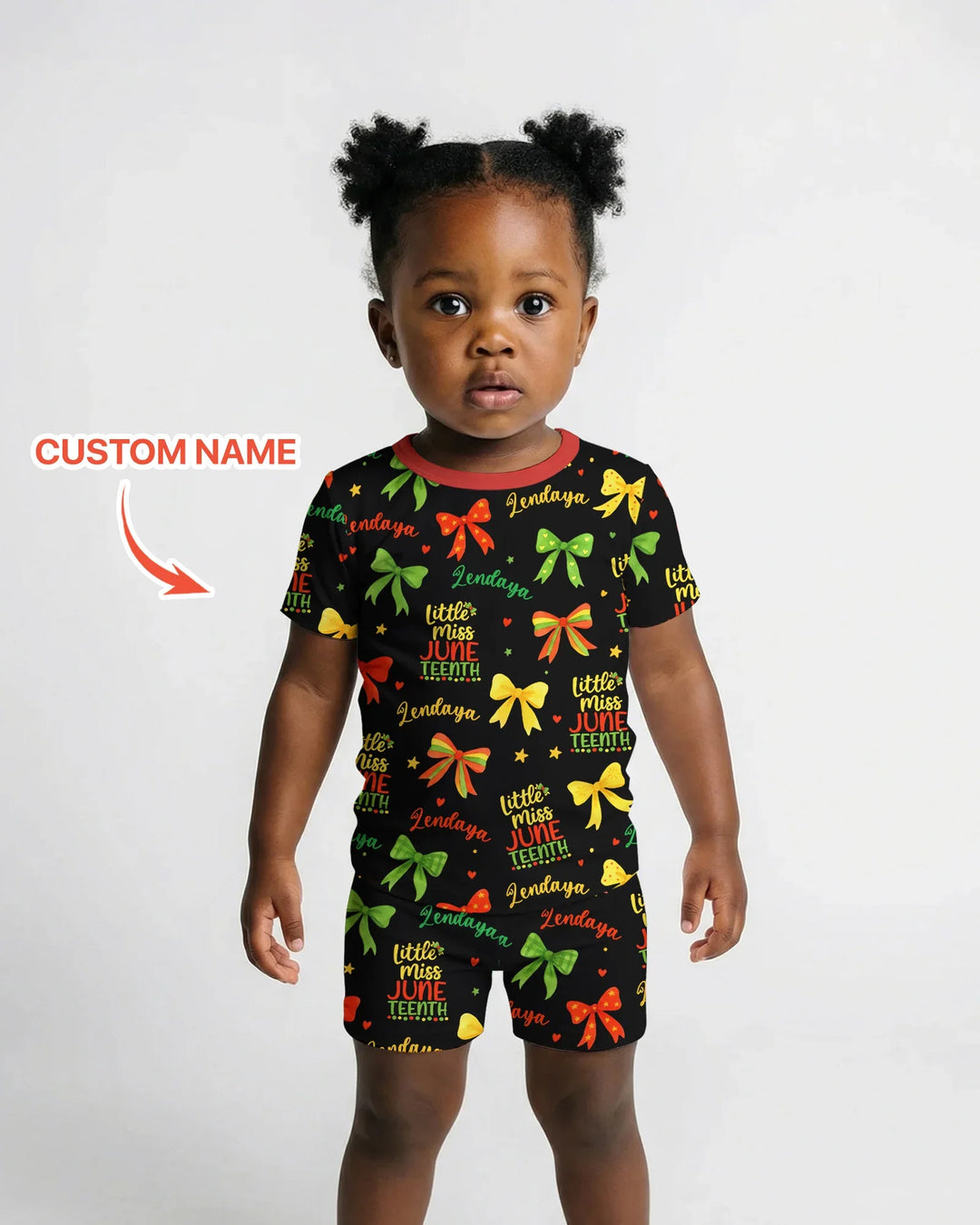 Zweiteiliges Pyjama-Set mit kurzen Ärmeln und Shorts im Sommer-Design