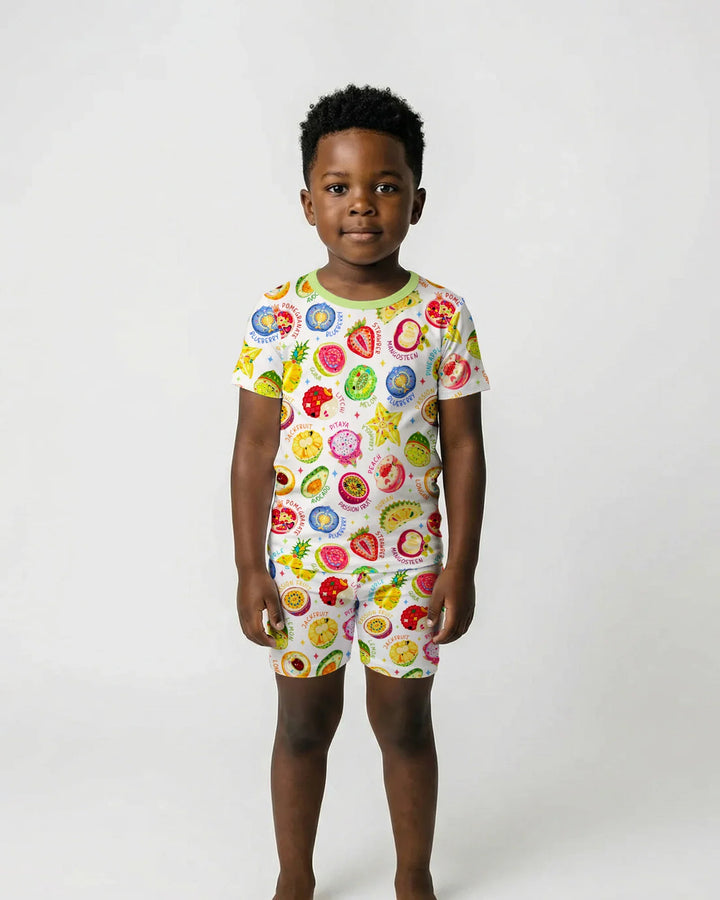 Juicy World Bamboo Two Piece Short Sleeve Shorts Pajama Set