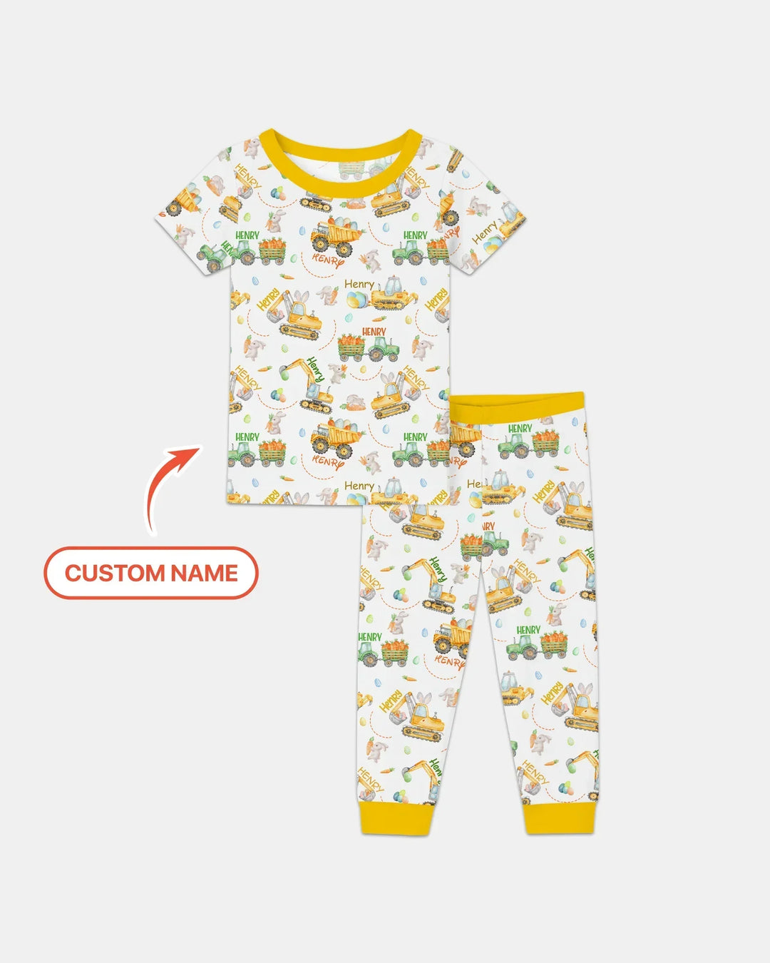 Zweiteiliges, kurzärmliges Pyjama-Set mit Marienkäfern