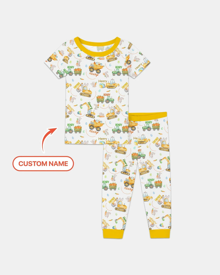 Zweiteiliges, kurzärmliges Pyjama-Set mit Marienkäfern