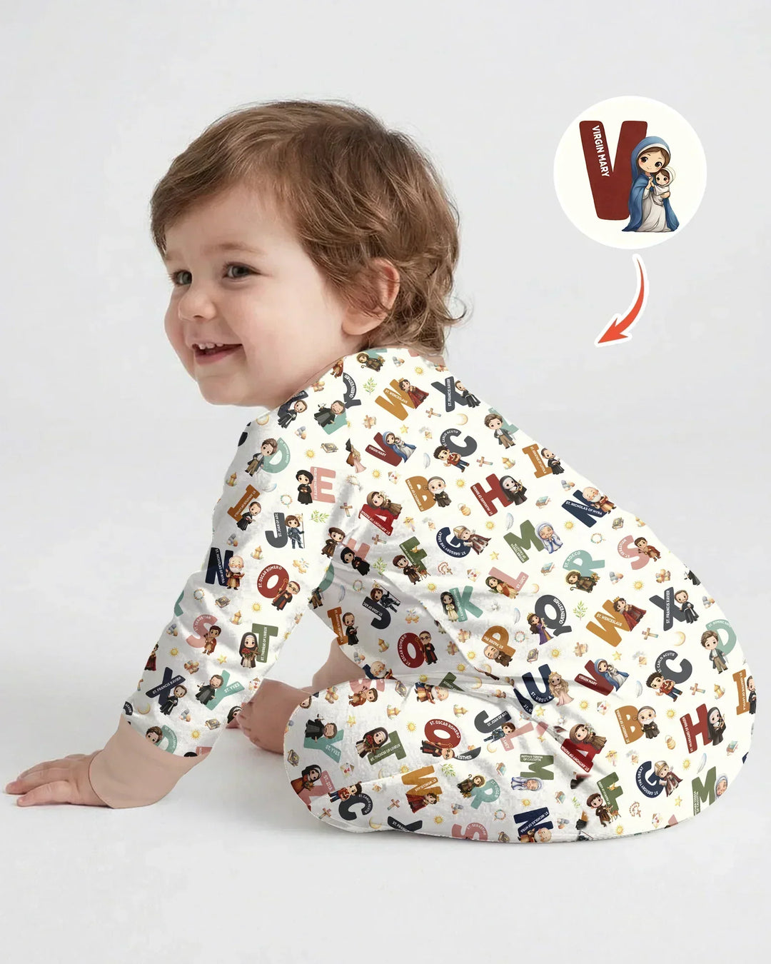 Gerippte Babykleidung mit individuellem Foto - Weich &amp; Skizzenhaft