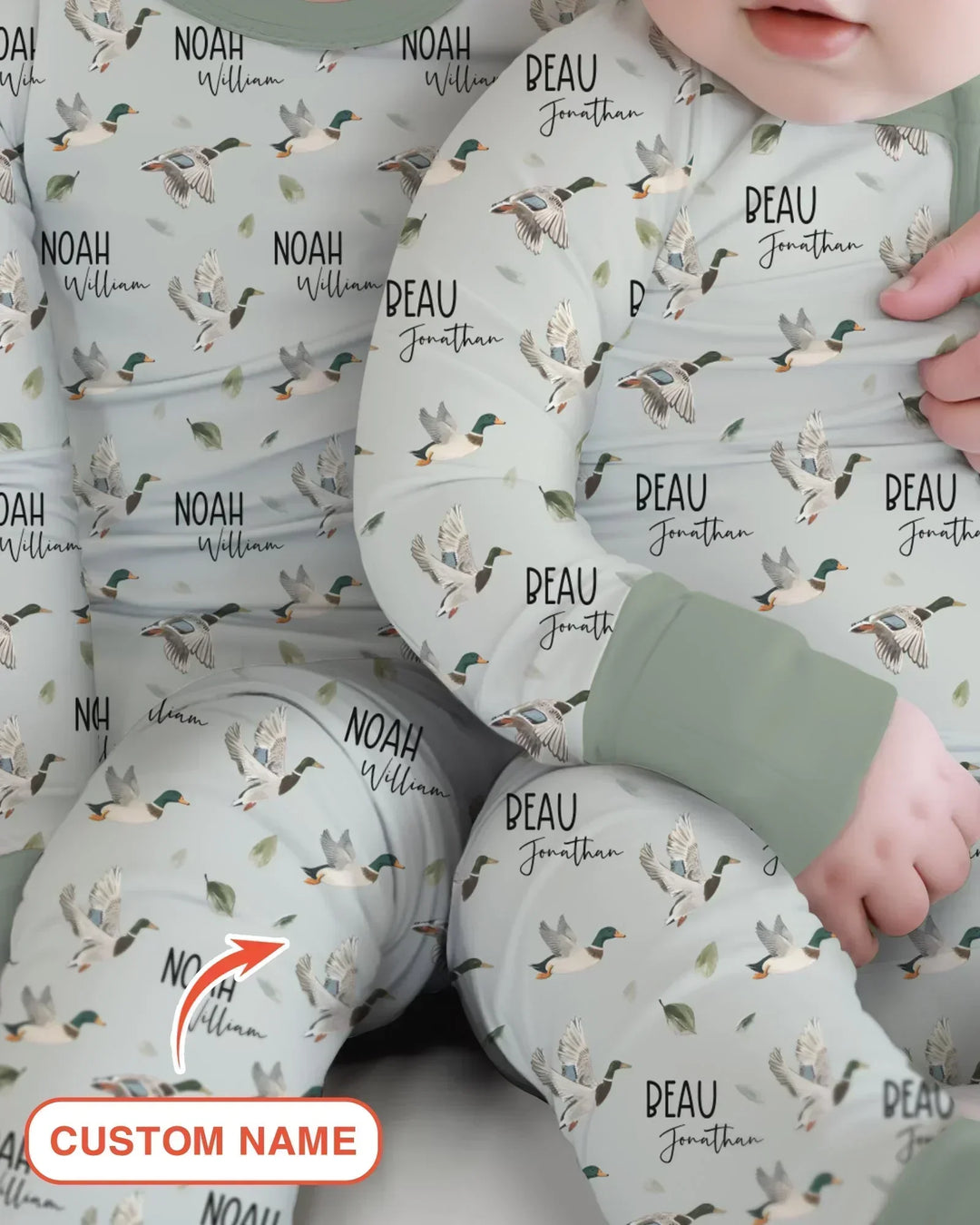 Gerippte Babykleidung mit individuellem Foto - Weich &amp; Skizzenhaft