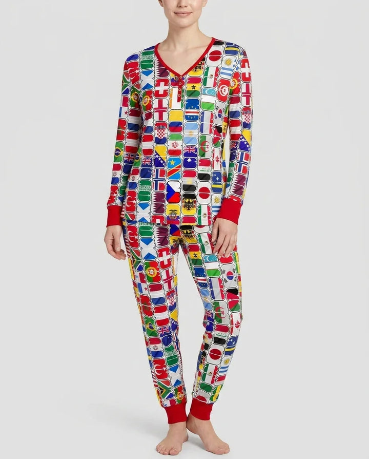 Vorlage Bambus Damen Pyjama Set