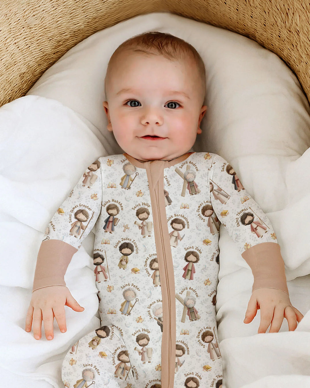 Gerippte Babykleidung mit individuellem Foto - Weich &amp; Skizzenhaft