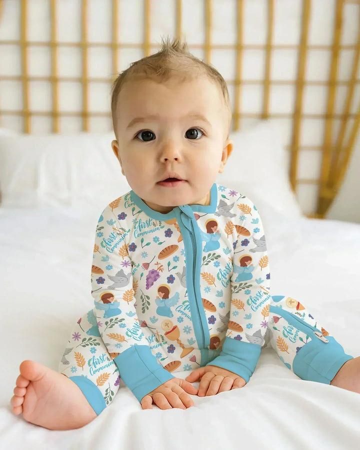 Gerippte Babykleidung mit individuellem Foto - Weich &amp; Skizzenhaft
