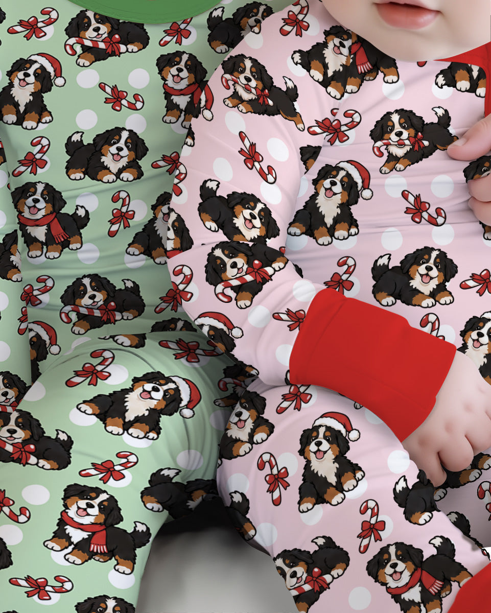 Holiday Bernese Mountain Christmas Dog Bamboo Convertible Zippy