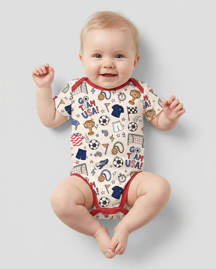 Gerippte Babykleidung mit individuellem Foto - Weich &amp; Skizzenhaft