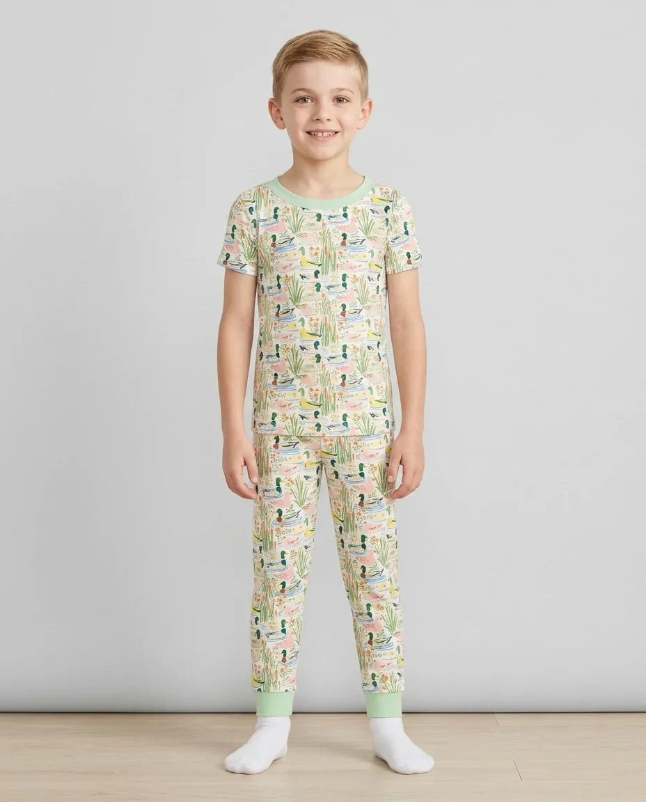Zweiteiliges, kurzärmliges Pyjama-Set mit Marienkäfern