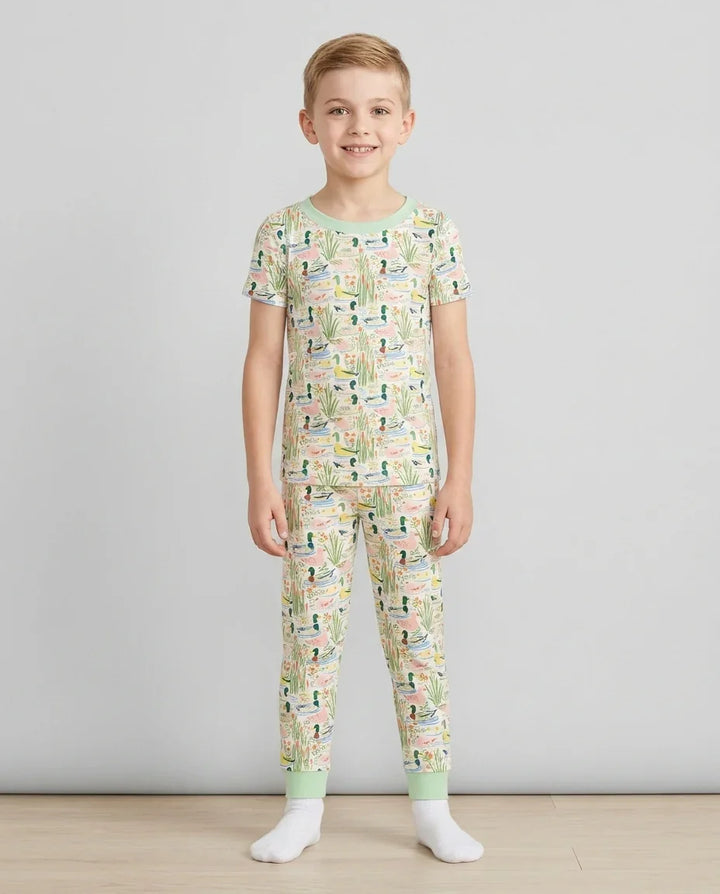 Zweiteiliges, kurzärmliges Pyjama-Set mit Marienkäfern