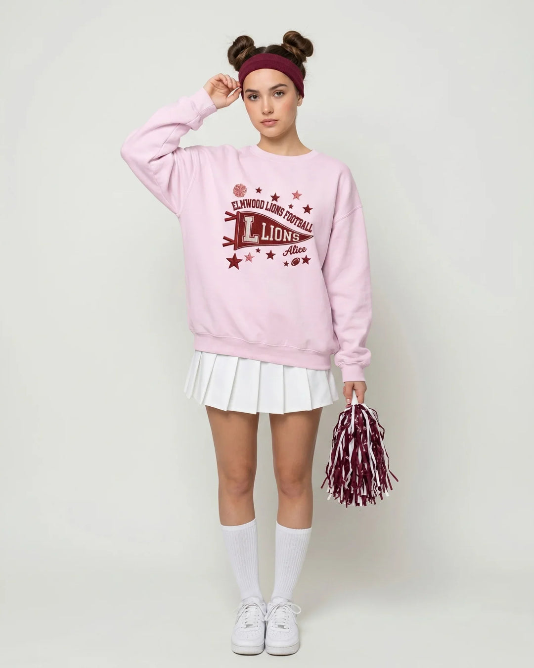 Template Damen-Rundhals-Sweatshirt aus Bambus