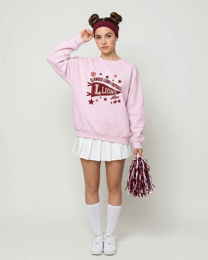 Template Damen-Rundhals-Sweatshirt aus Bambus
