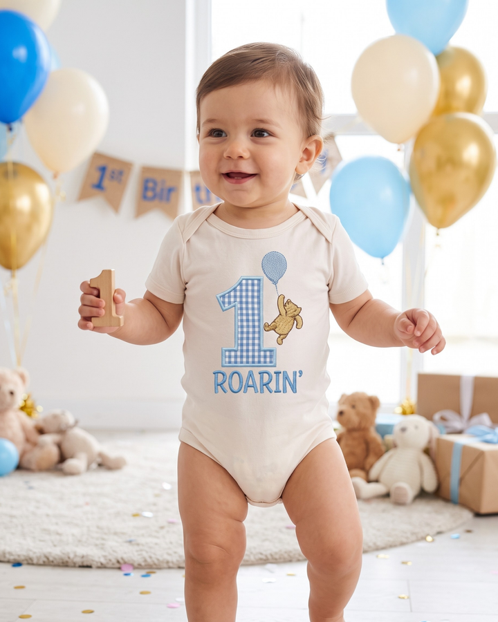 Gerippte Babykleidung mit individuellem Foto - Weich &amp; Skizzenhaft