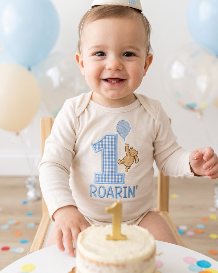 Gerippte Babykleidung mit individuellem Foto - Weich &amp; Skizzenhaft