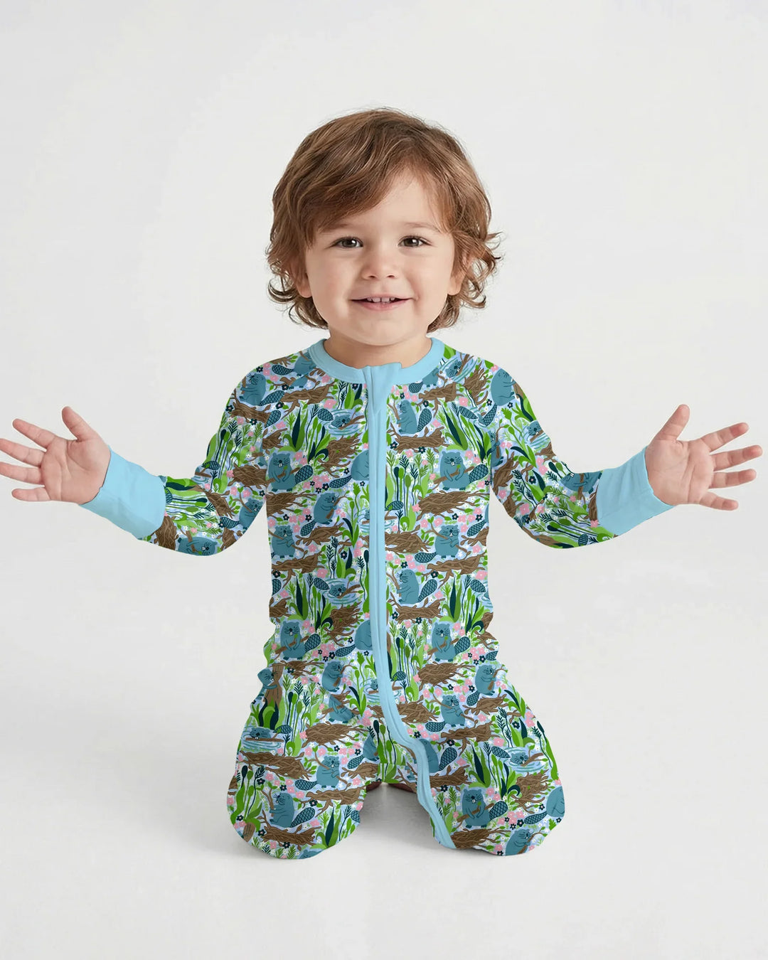 Gerippte Babykleidung mit individuellem Foto - Weich &amp; Skizzenhaft