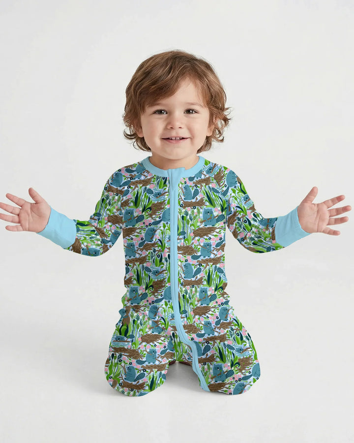 Gerippte Babykleidung mit individuellem Foto - Weich &amp; Skizzenhaft