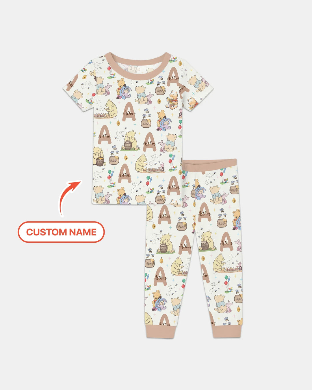 Zweiteiliges, kurzärmliges Pyjama-Set mit Marienkäfern