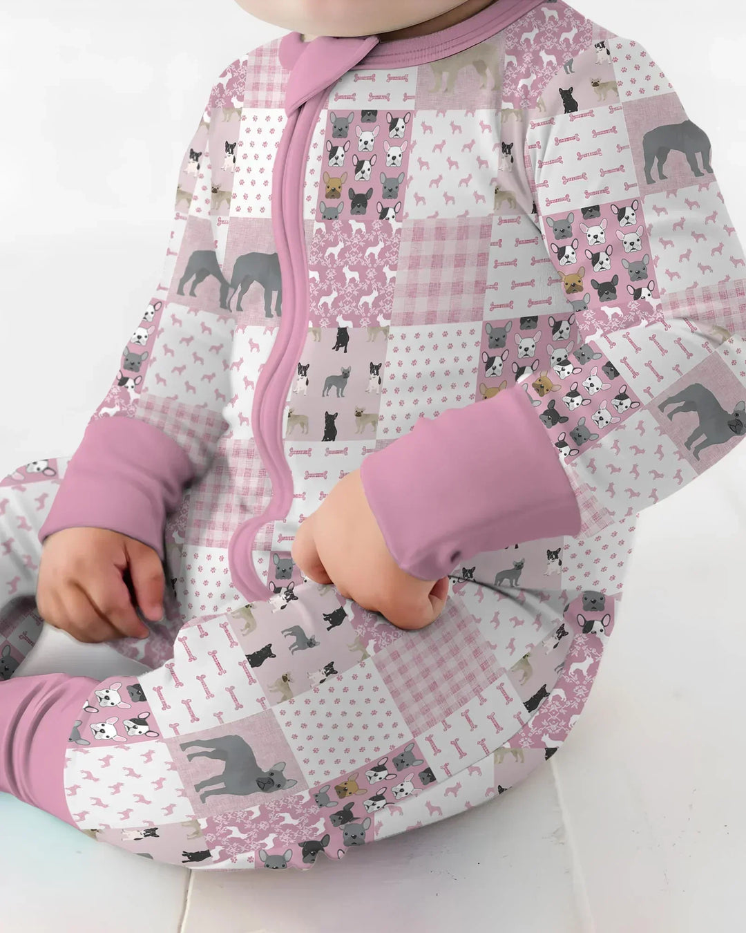 Gerippte Babykleidung mit individuellem Foto - Weich &amp; Skizzenhaft