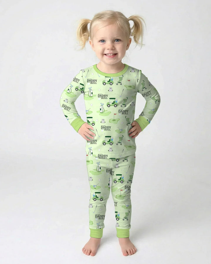 Daddy Golf Team Bamboo Two Piece Long Sleeve Pajama Set