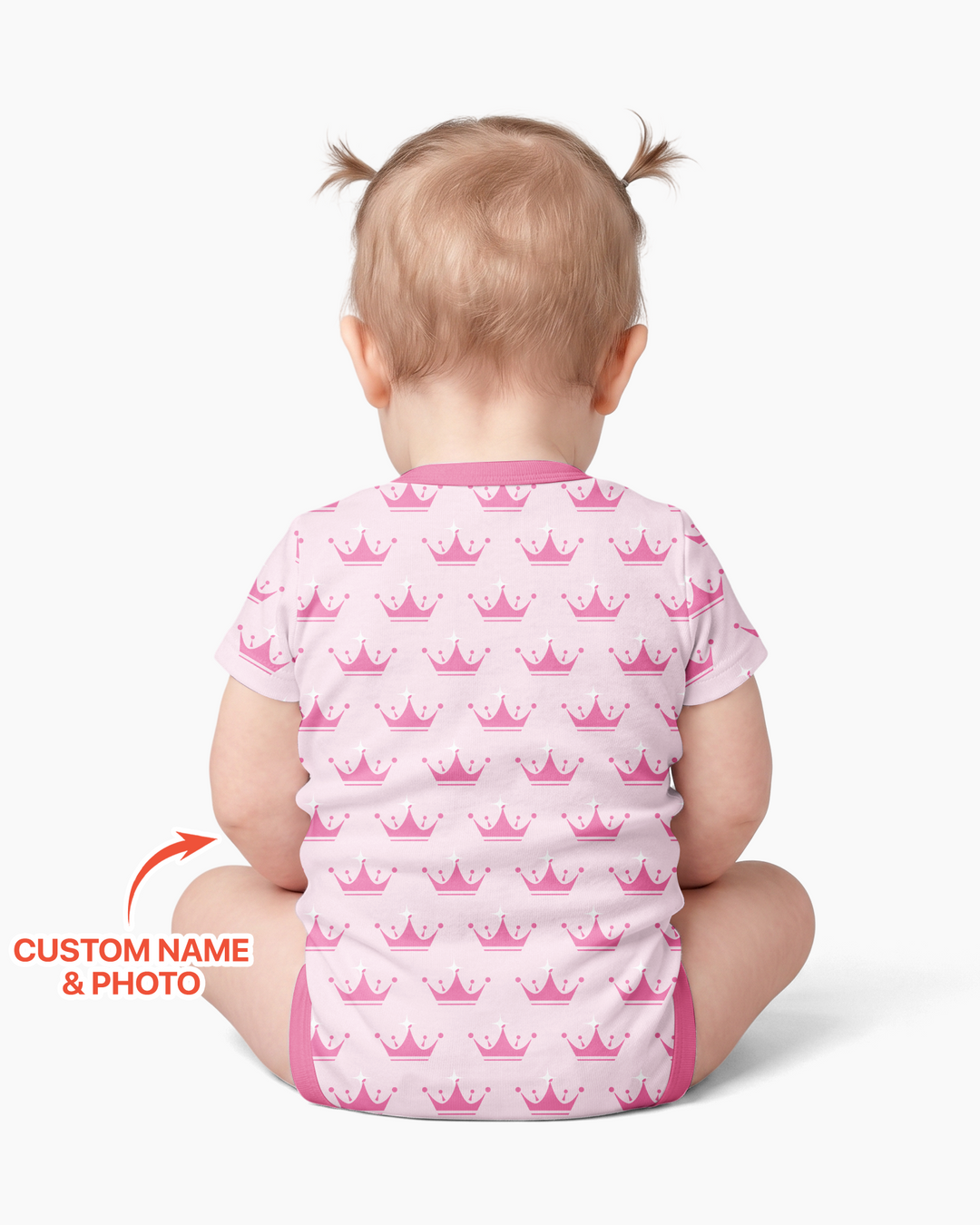 Custom Photo Birthday Princess Bamboo Bodysuit