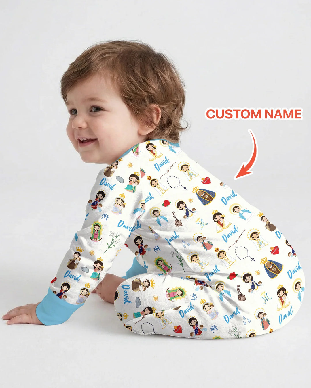 Gerippte Babykleidung mit individuellem Foto - Weich &amp; Skizzenhaft