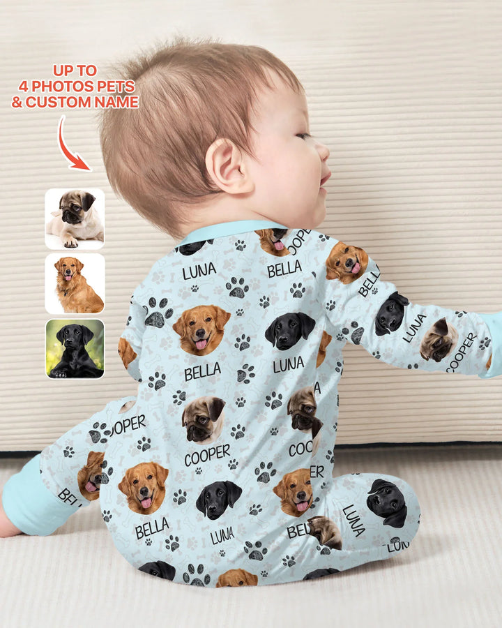 Gerippte Babykleidung mit individuellem Foto - Weich &amp; Skizzenhaft