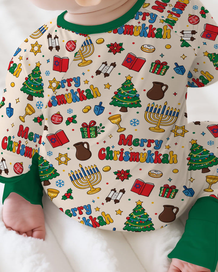 Merry Chrismukkah Bamboo Convertible Zippy
