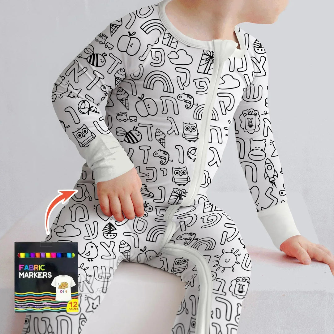 Gerippte Babykleidung mit individuellem Foto - Weich &amp; Skizzenhaft