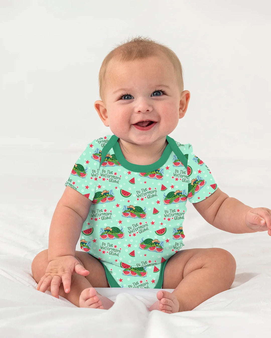 Gerippte Babykleidung mit individuellem Foto - Weich &amp; Skizzenhaft