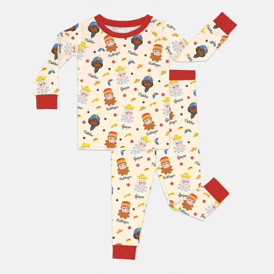 Tres Reyes Magos Bamboo Two Piece Long Sleeve Pajama Set