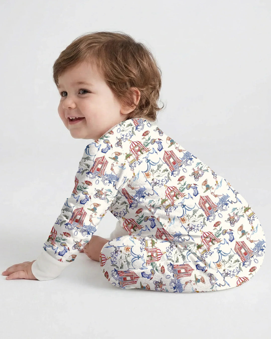 Gerippte Babykleidung mit individuellem Foto - Weich &amp; Skizzenhaft