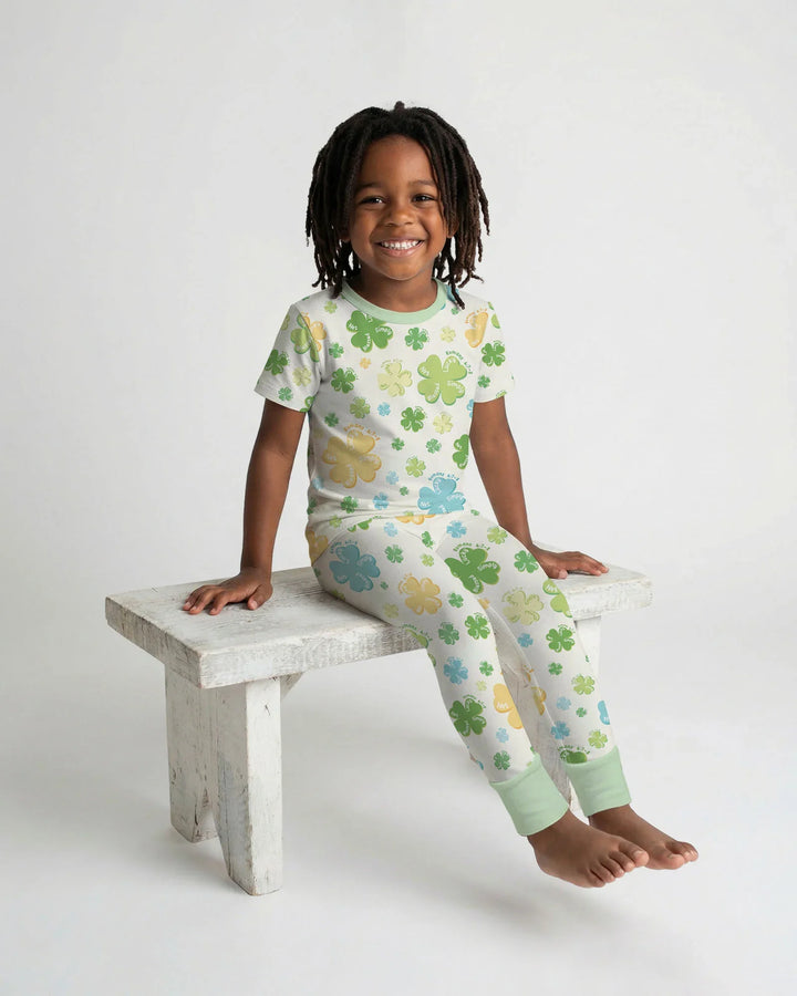Zweiteiliges, kurzärmliges Pyjama-Set mit Marienkäfern