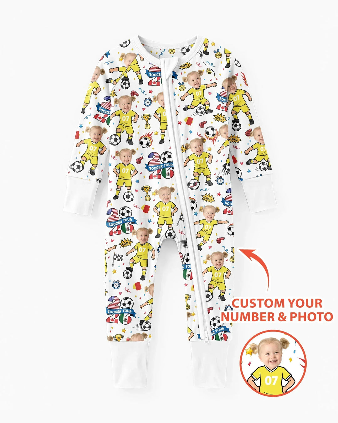 Gerippte Babykleidung mit individuellem Foto - Weich &amp; Skizzenhaft