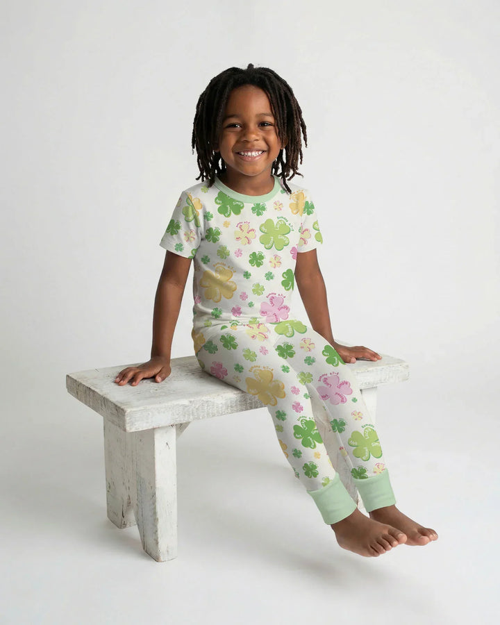 Zweiteiliges, kurzärmliges Pyjama-Set mit Marienkäfern