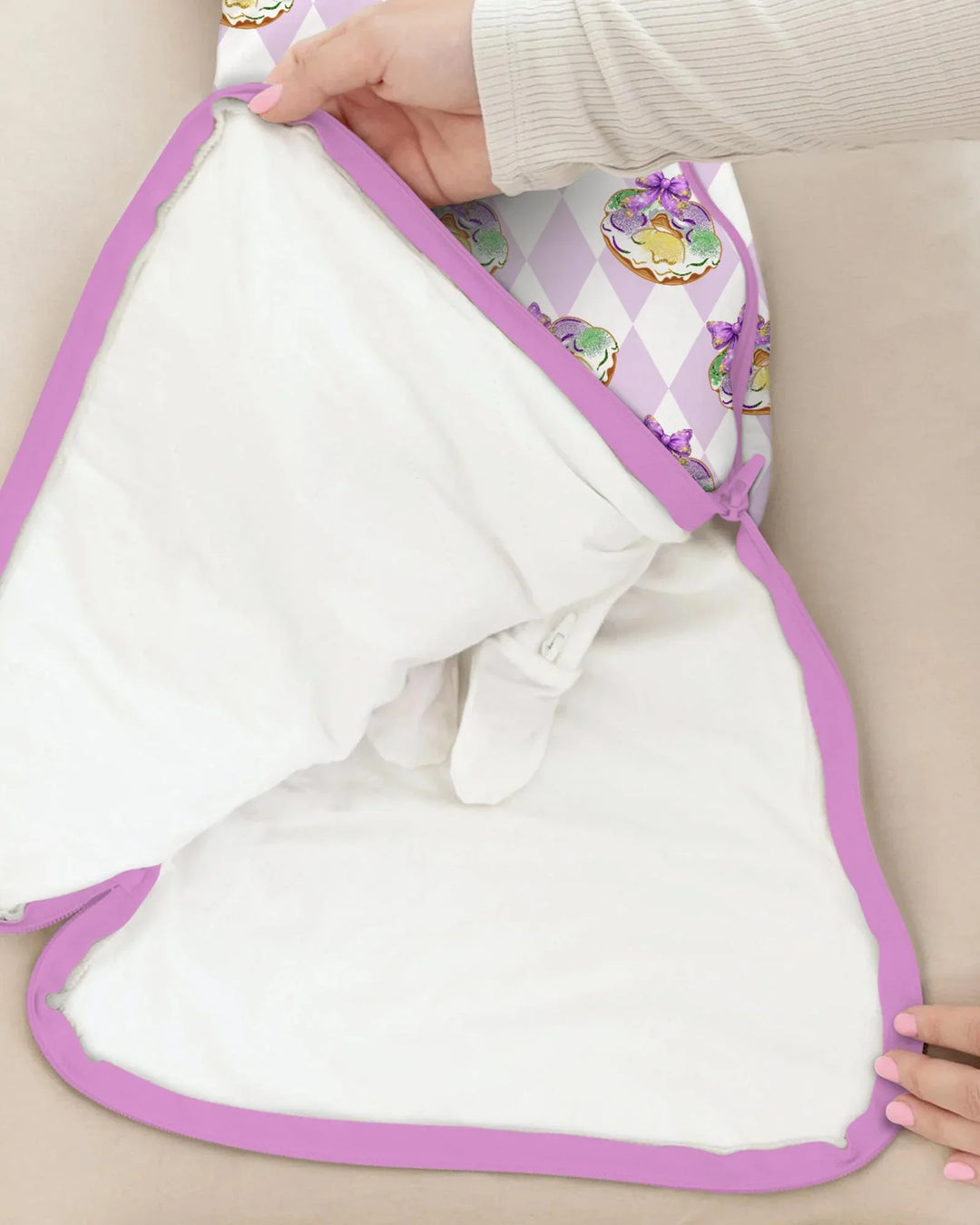 Mardi Gras Donut Bamboo Sleep Bag