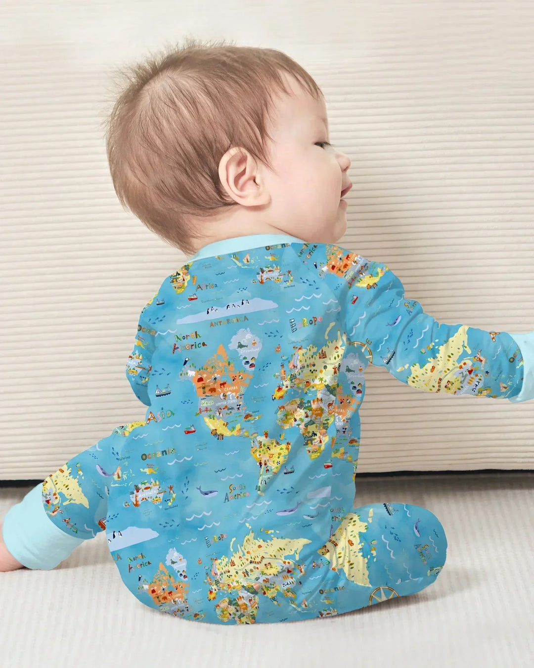 Gerippte Babykleidung mit individuellem Foto - Weich &amp; Skizzenhaft