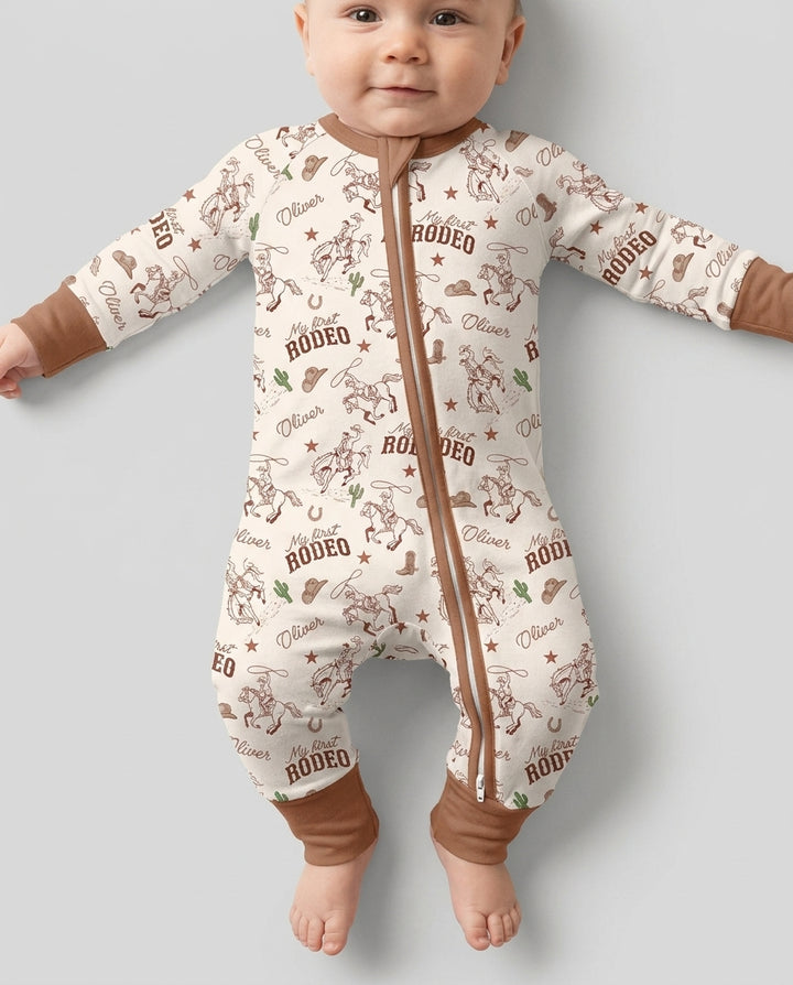 Gerippte Babykleidung mit individuellem Foto - Weich &amp; Skizzenhaft