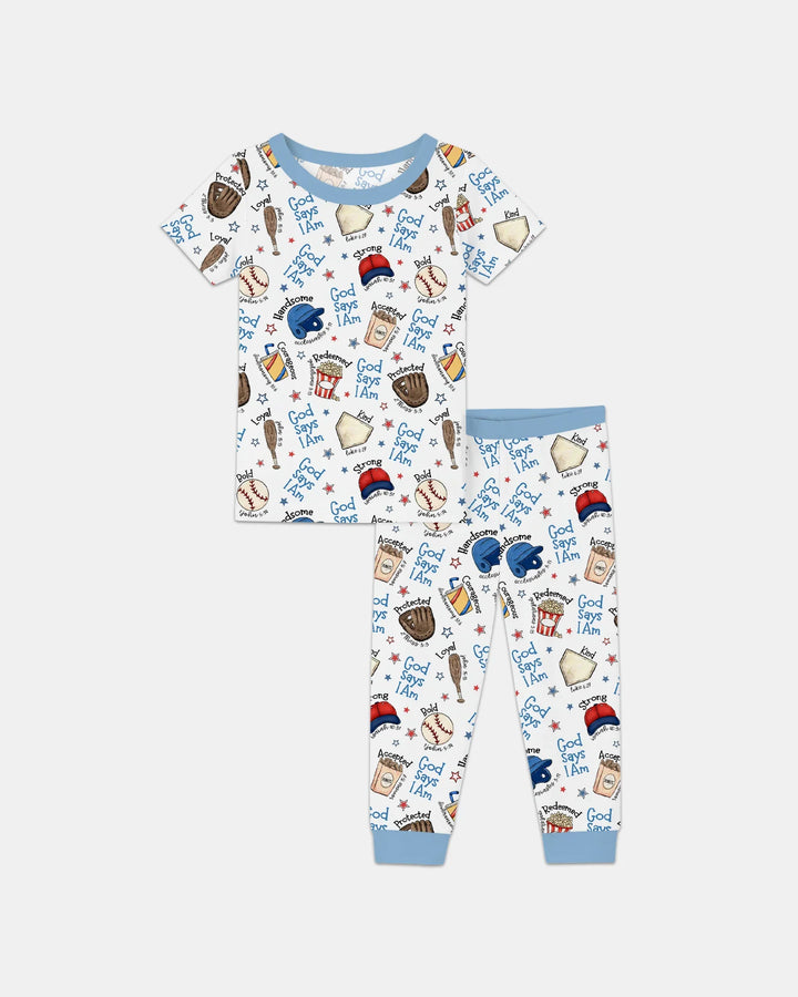 Zweiteiliges, kurzärmliges Pyjama-Set mit Marienkäfern