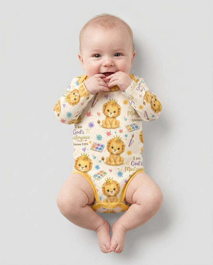 Gerippte Babykleidung mit individuellem Foto - Weich &amp; Skizzenhaft