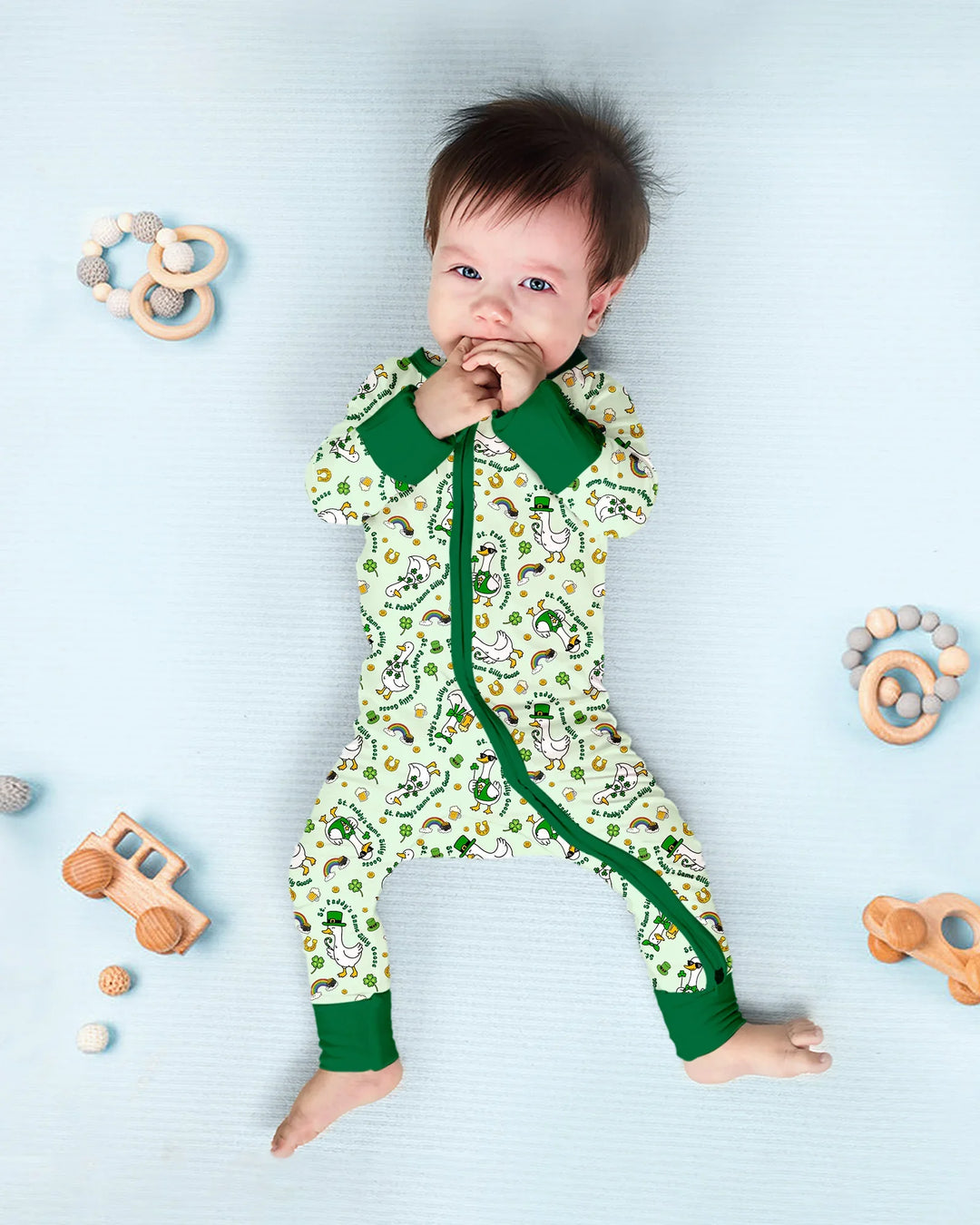 St. Patrick's Day Silly Goose Bamboo Convertible Zippy