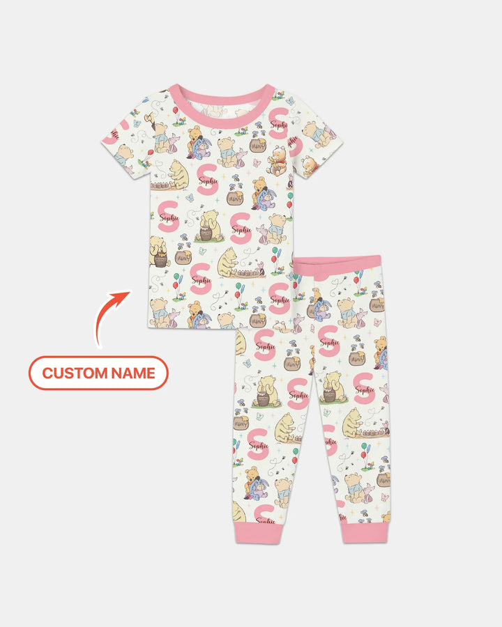Zweiteiliges, kurzärmliges Pyjama-Set mit Marienkäfern