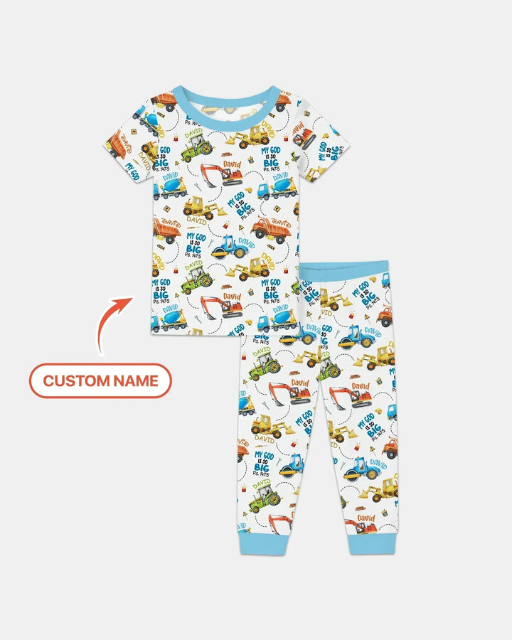 Zweiteiliges, kurzärmliges Pyjama-Set mit Marienkäfern