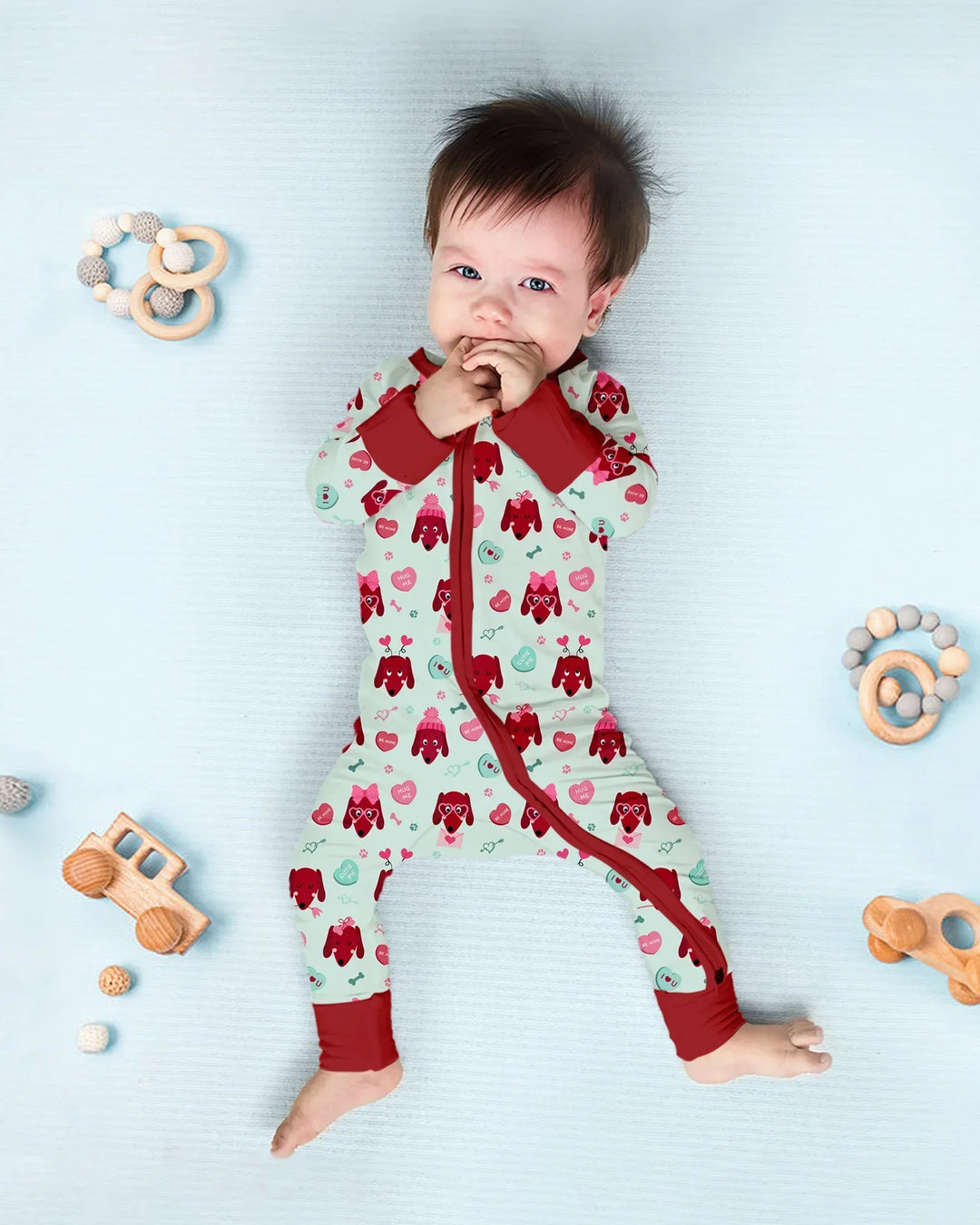 Gerippte Babykleidung mit individuellem Foto - Weich &amp; Skizzenhaft