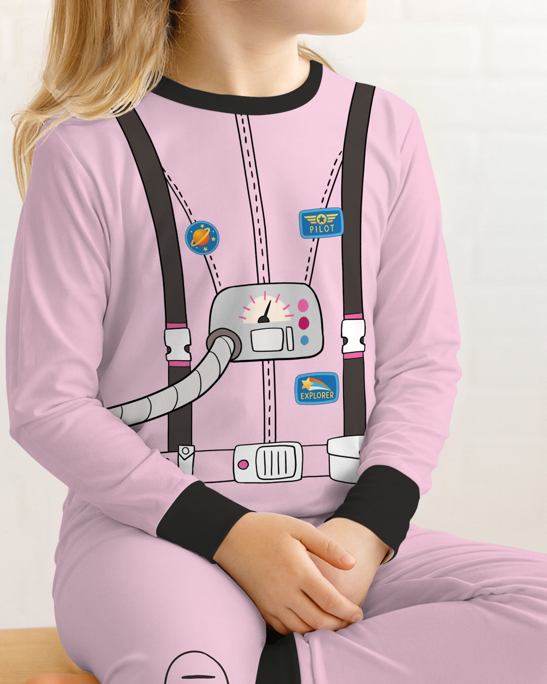 Future Astronaut Bamboo Two Piece Long Sleeve Pajama Set
