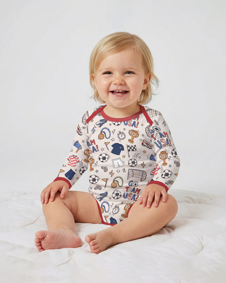 Gerippte Babykleidung mit individuellem Foto - Weich &amp; Skizzenhaft