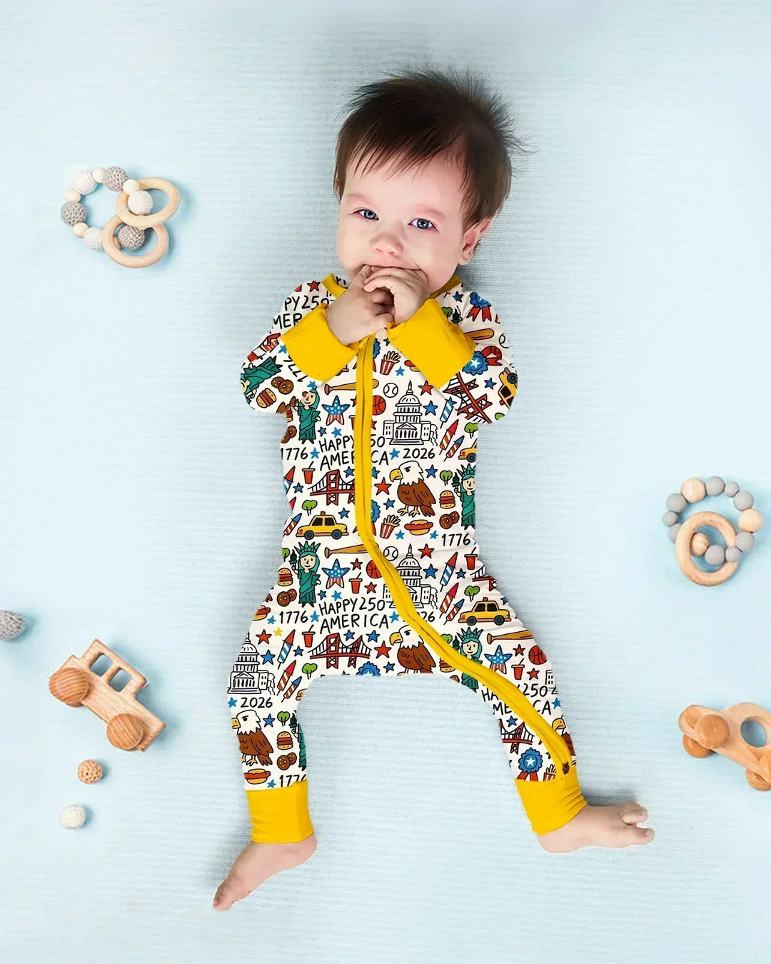 Gerippte Babykleidung mit individuellem Foto - Weich &amp; Skizzenhaft