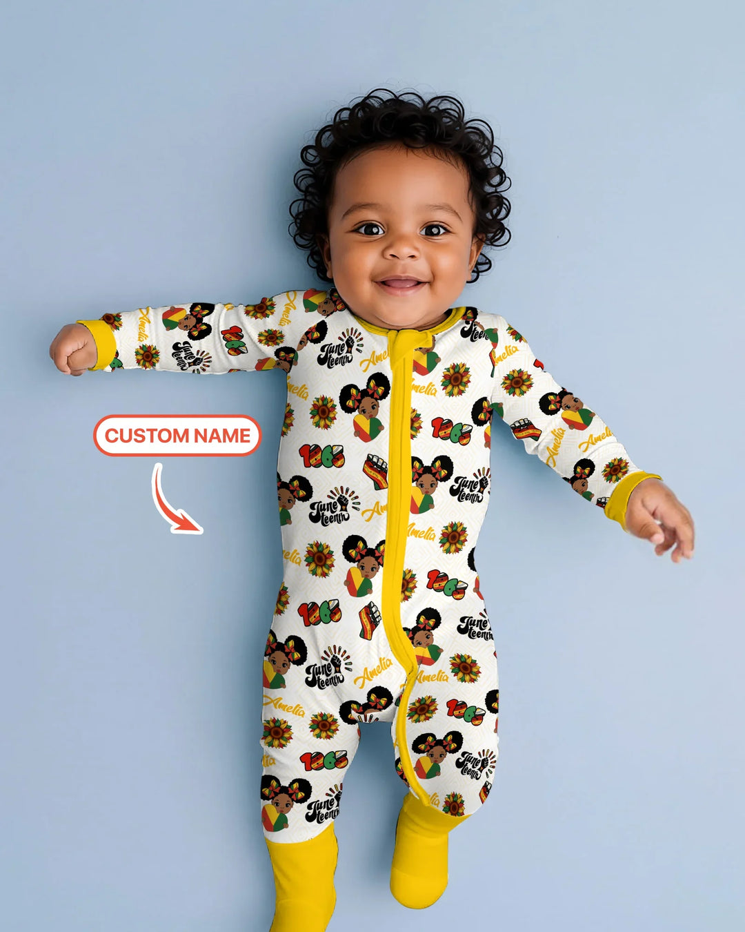 Gerippte Babykleidung mit individuellem Foto - Weich &amp; Skizzenhaft